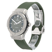 Hublot Classic Fusion Green Dial Titanium 38mm Auto Men's Watch - 565.NX.8970.LR