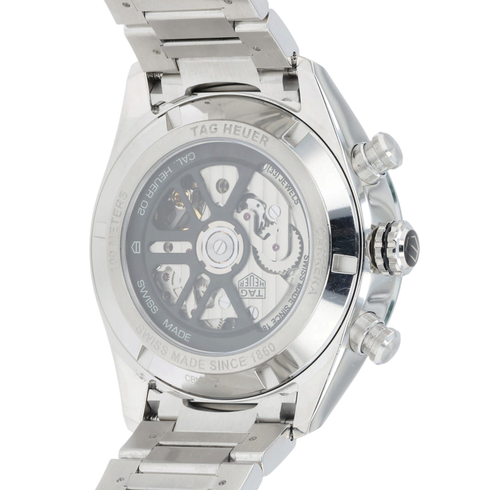 Tag Heuer Carrera Chrono Green Dial Satinless Steel 44mm Automatic Mens CBN2A1A
