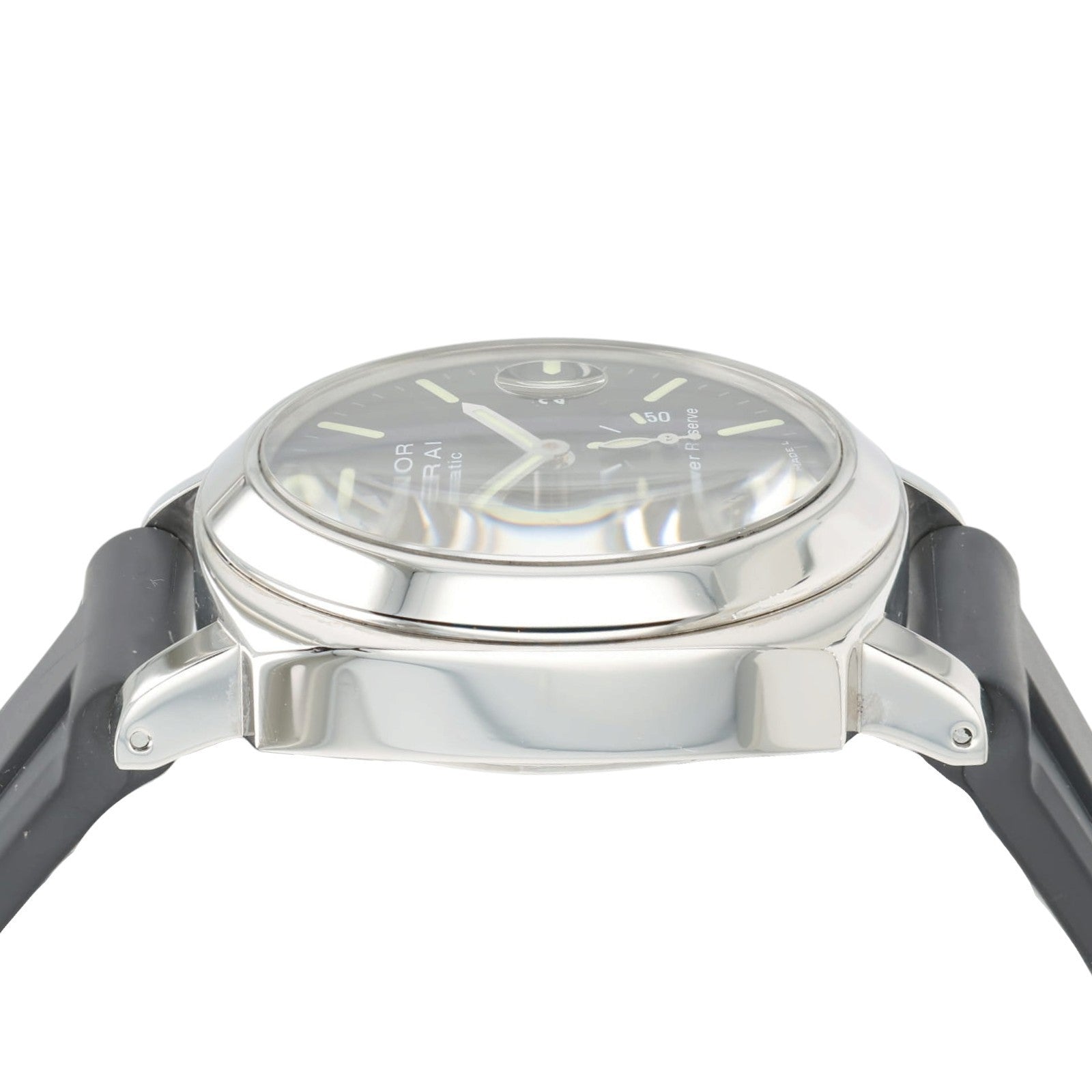 Panerai Luminor Power Reserve Black Dial Stainless Steel 44mm Automatic PAM00090