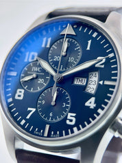 IWC Pilot Chronograph Stainless Steel Blue Dial 43mm Automatic Men’s IW377706