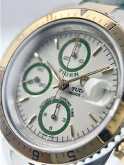 Tudor Tiger Prince Date Gold & Steel White Dial 40mm Automatic Mens Watch 79263P