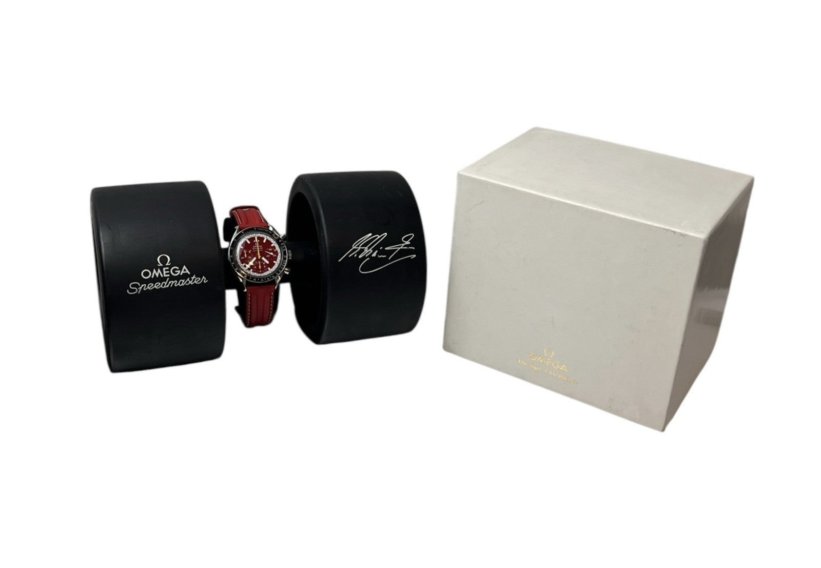 Omega Speedmaster Racing Steel Red Dial 39mm Automatic Watch 3810.61.41