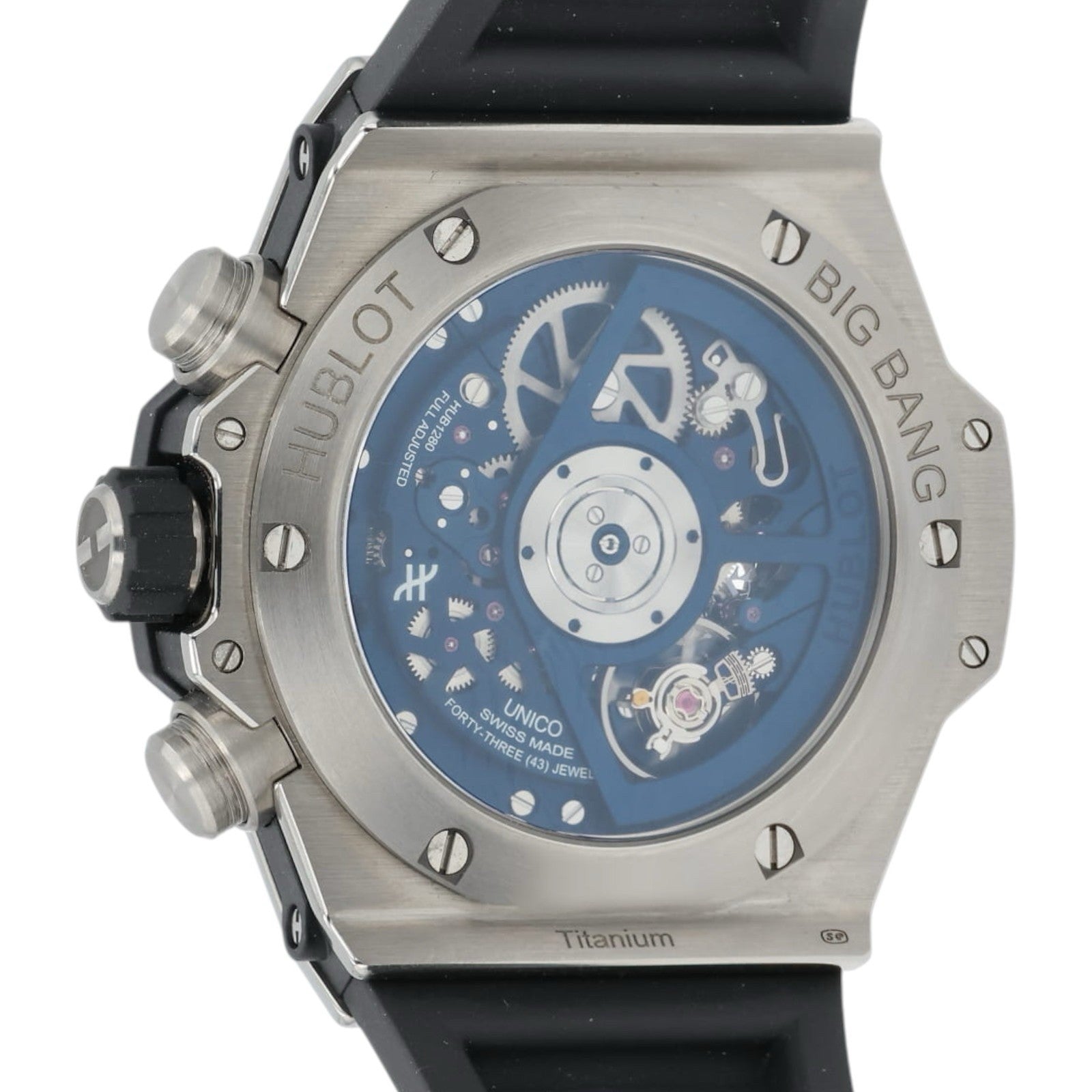 Hublot Big Bang Unico Blue Dial Titanium 42mm Automatic Mens 441.NL.5171.RX