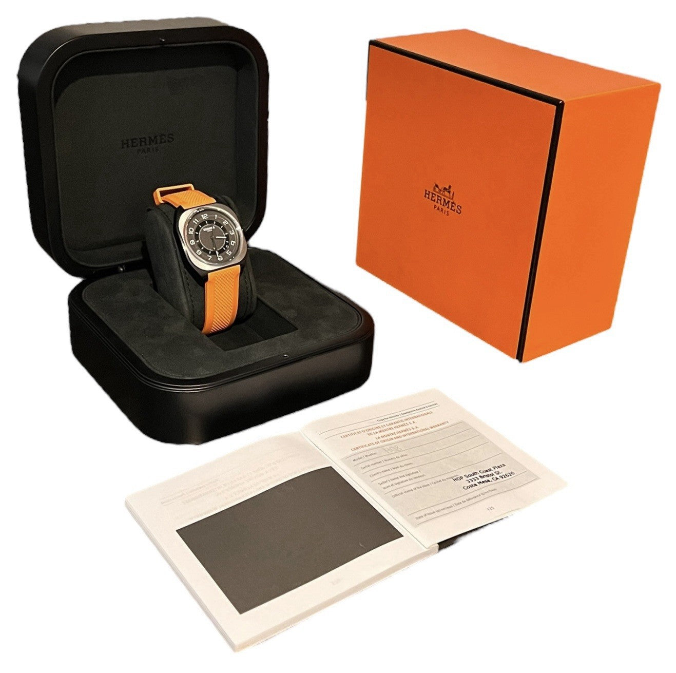 Hermes H08 Titanium Black Dial 42mm Automatic Movement Men’s Watch H08