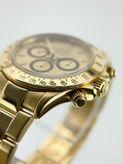 1991 Rolex Daytona 18k Yellow Gold 40mm Gold Tone Dial 40mm Automatic Mens 16528