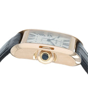 Cartier Tank Anglaise 18k Rose Gold Silver Dial 39.2mm Automatic Mens W5310005