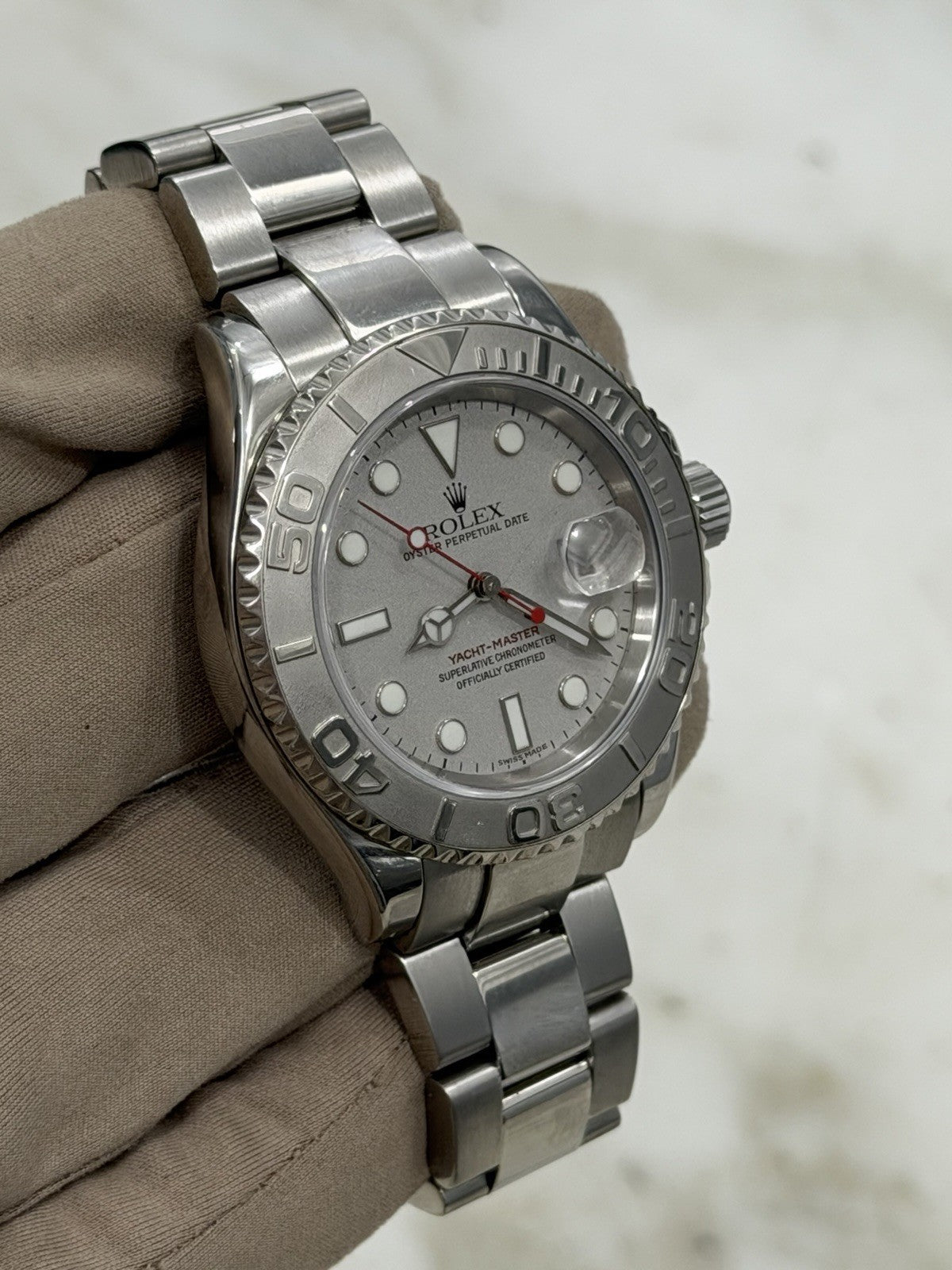 Rolex Yacht-Master Stainless Steel Silver Dial 40mm Auto Men's Watch 16622