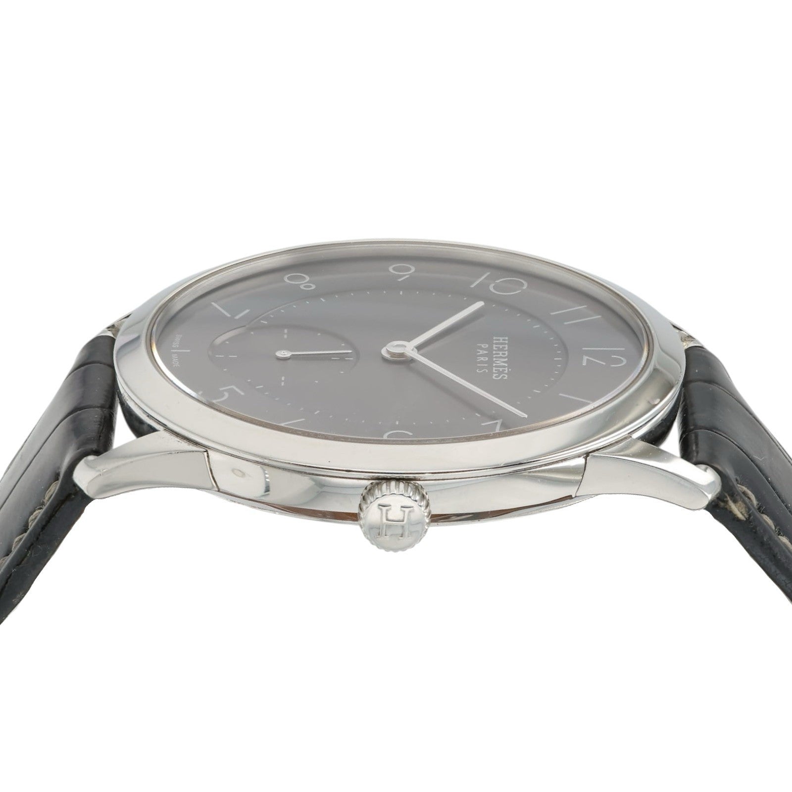 Hermes Slim D’hermes Gray Dial Stainless Steel 39.5mn Auto Men’s Watch CA2.810