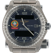 Breitling Emergency Titanium Blue Dial 43mm Quartz Movement Mens Watch E56321