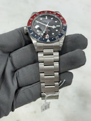 Tudor Black Bay GMT Pepsi Black Dial Stainless Steel Men's Watch 79830RB