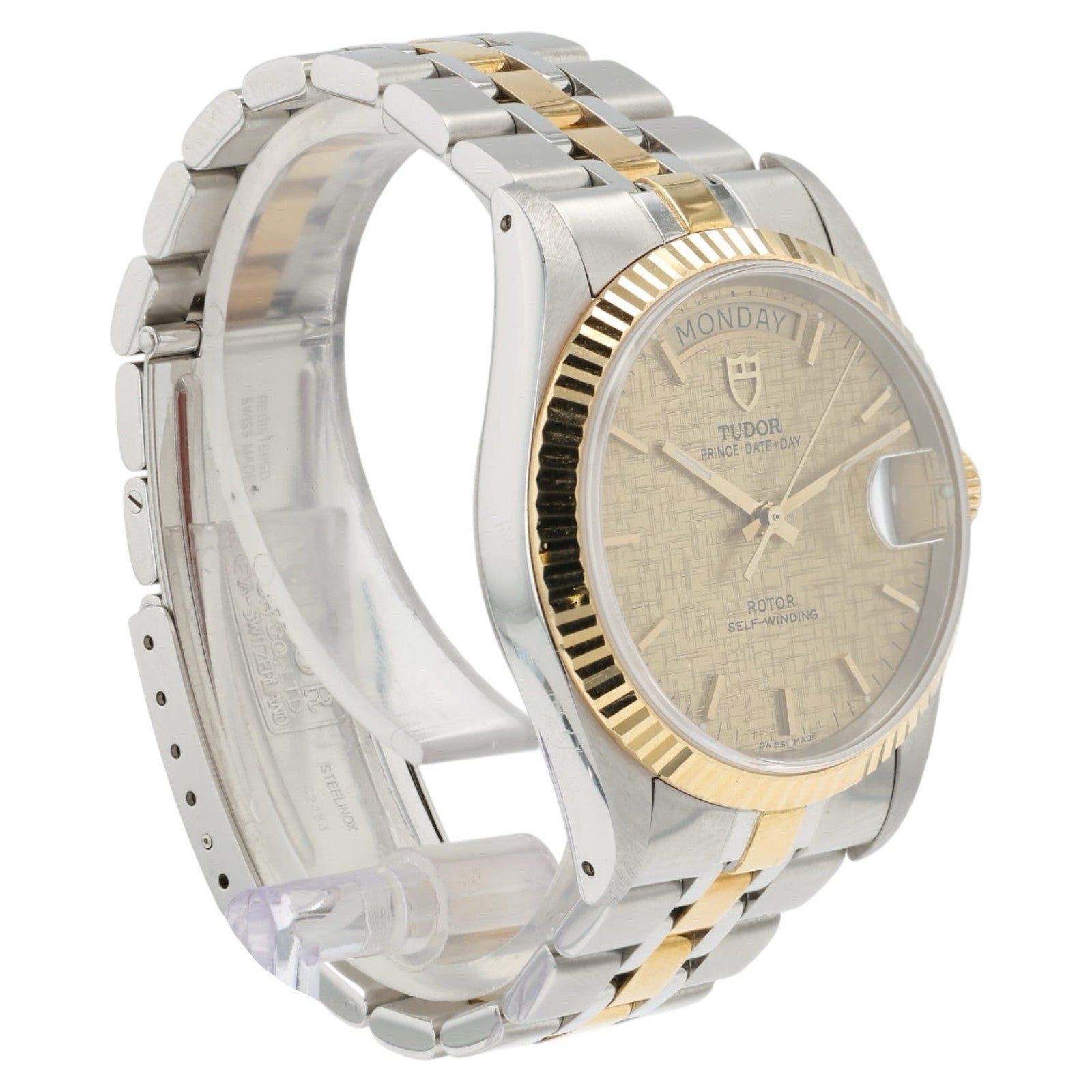 Tudor Prince Day-Date Champagne Dial Gold & Steel 36mm Automatic Men’s 76213