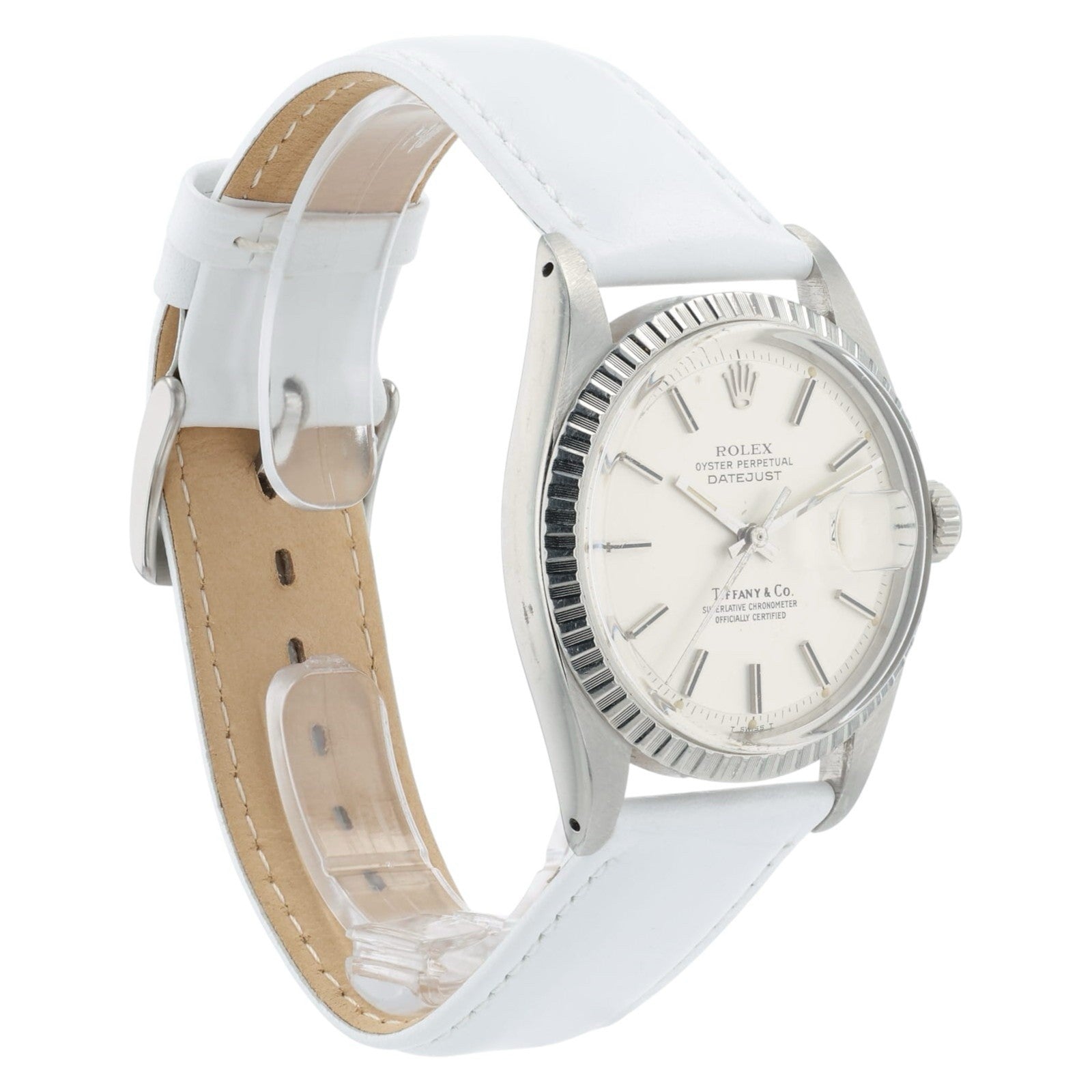 Rolex Datejust Tiffany and Co. Silver Dial Steel 36mm Automatic Men’s Watch 1603