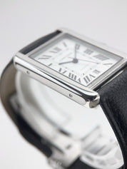 Cartier Tank Solo XL Steel Men’s Watch Black Strap 31mm Automatic W5200027