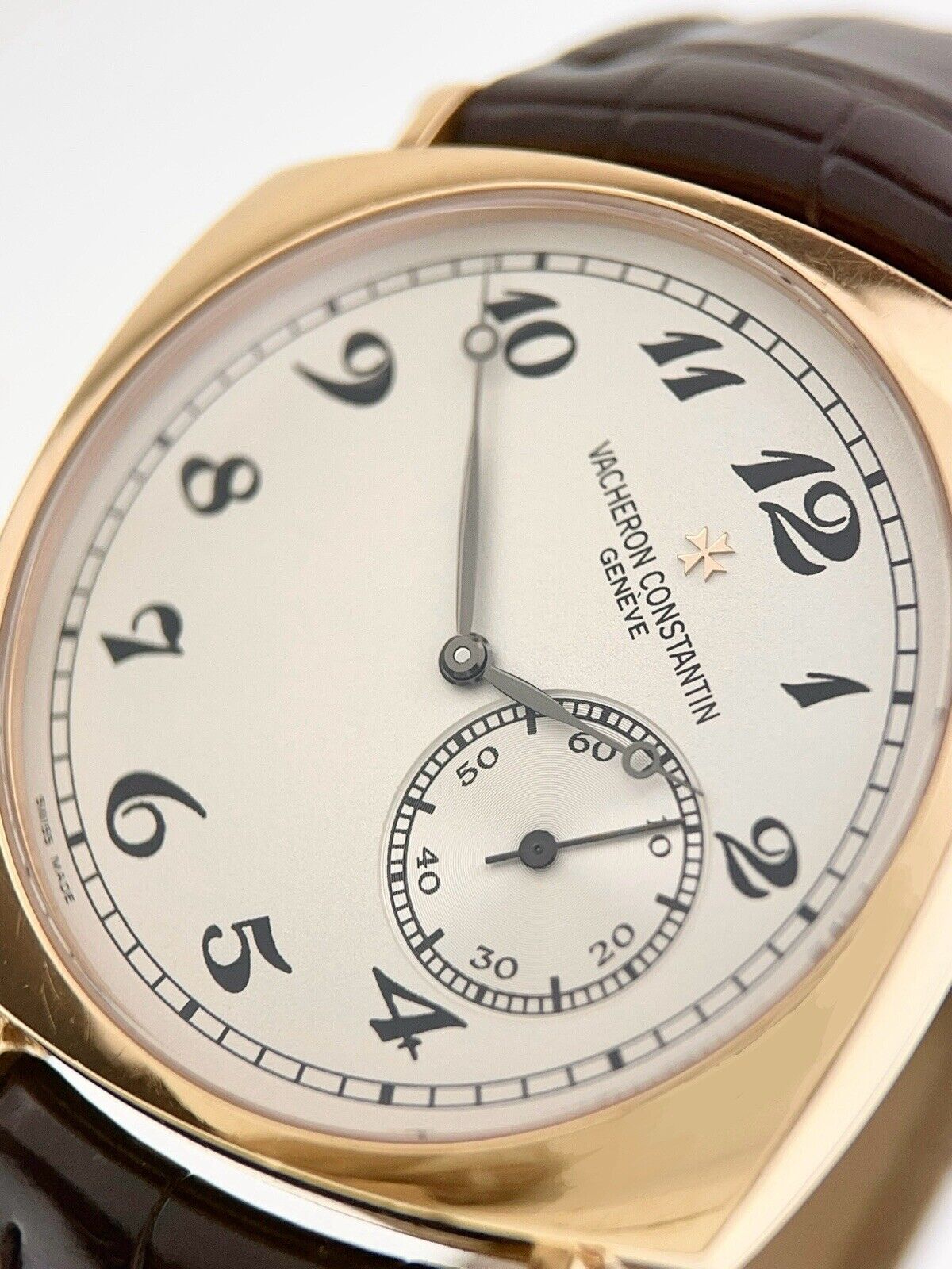 Vacheron Constantin Historiques 18k Rose Gold White Dial 40mm Manual Mens 82035