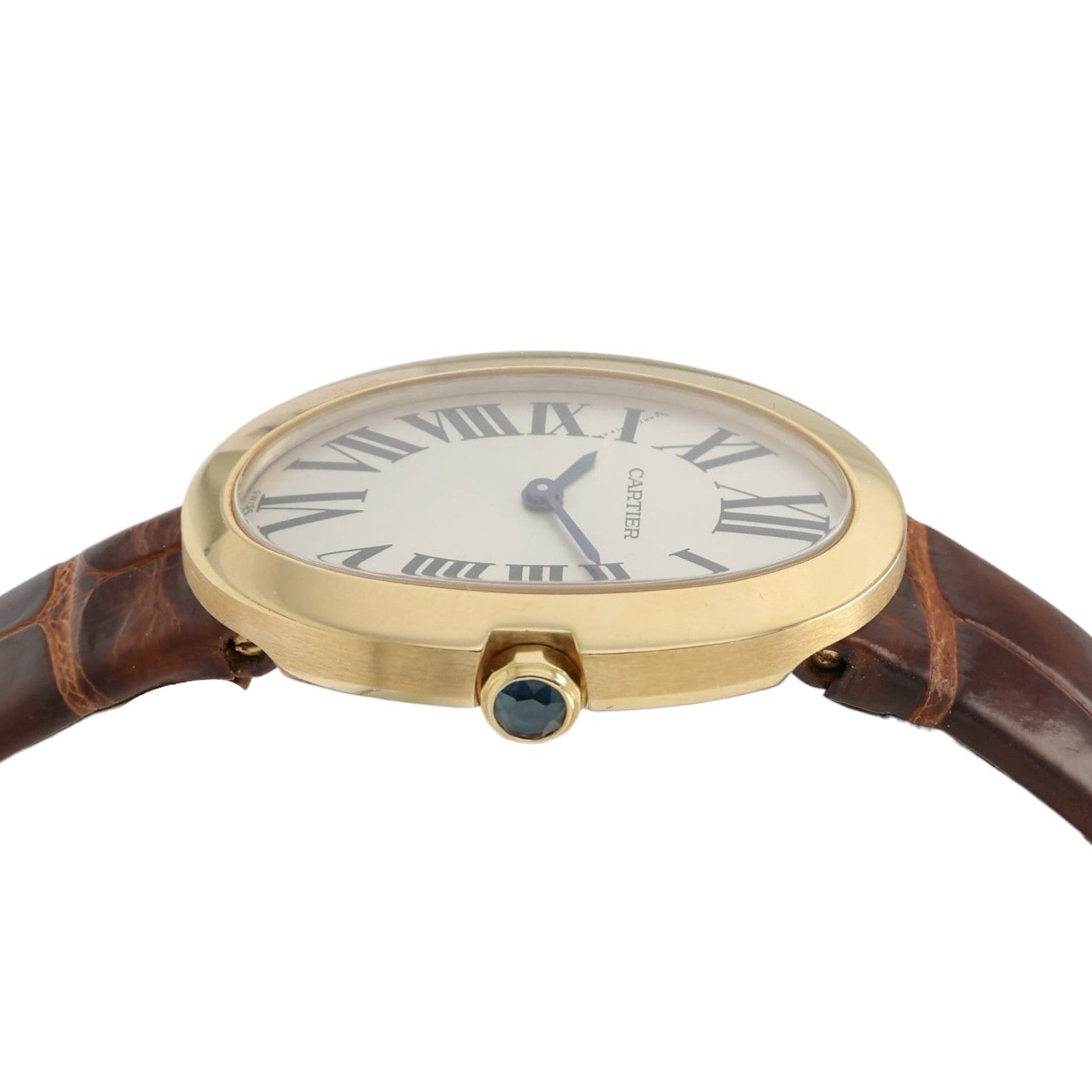 Cartier Baignoire Silver Dial 18k Yellow Gold 31x24mm Quartz Women’s W8000009