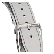 Ming Mosaic Stainless Steel Black Dial 38mm Manual Wind Men’s Watch 37.07