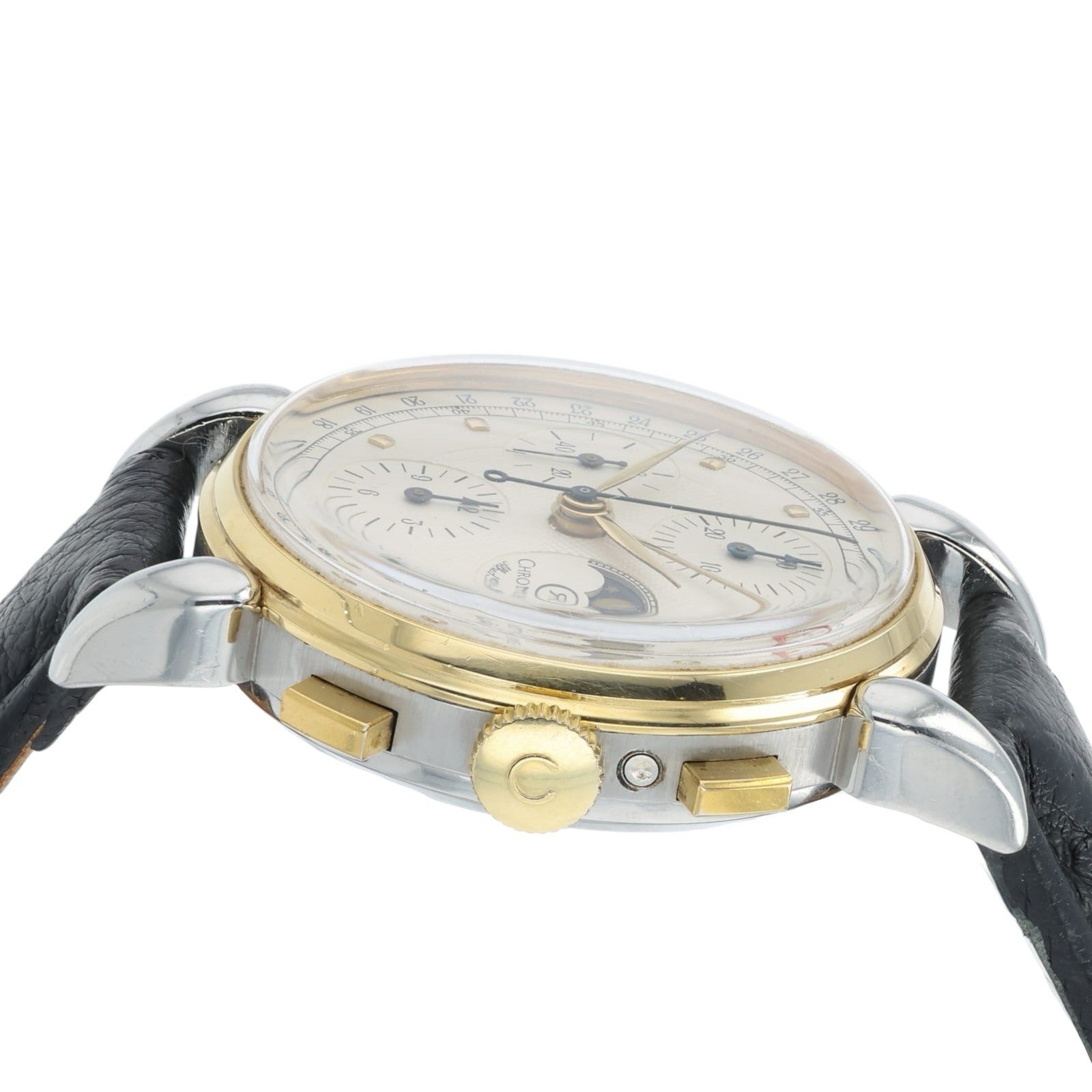 Chronoswiss Lunar Silver Dial Gold Plated 37mm Automatic Men’s Watch 7944