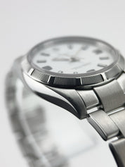 Rolex Air King Stainless Steel White Dial 34mm Automatic Mens Watch 114210
