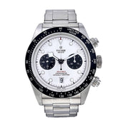 6/2023 TUDOR Black Bay Chronograph Stainless Steel Panda Men's Watch 79360N