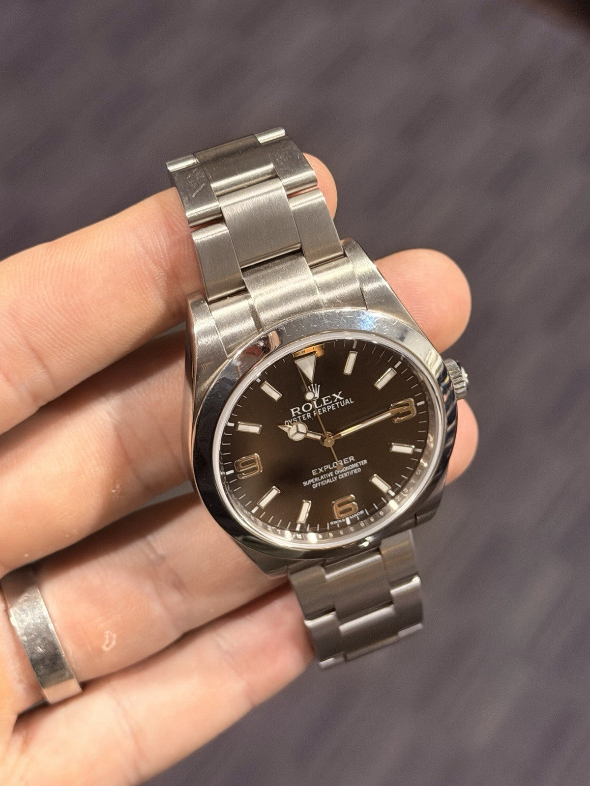 Rolex Explorer 3-6-9 Stainless Steel 39mm MK1 Automatic Men’s Watch 214270