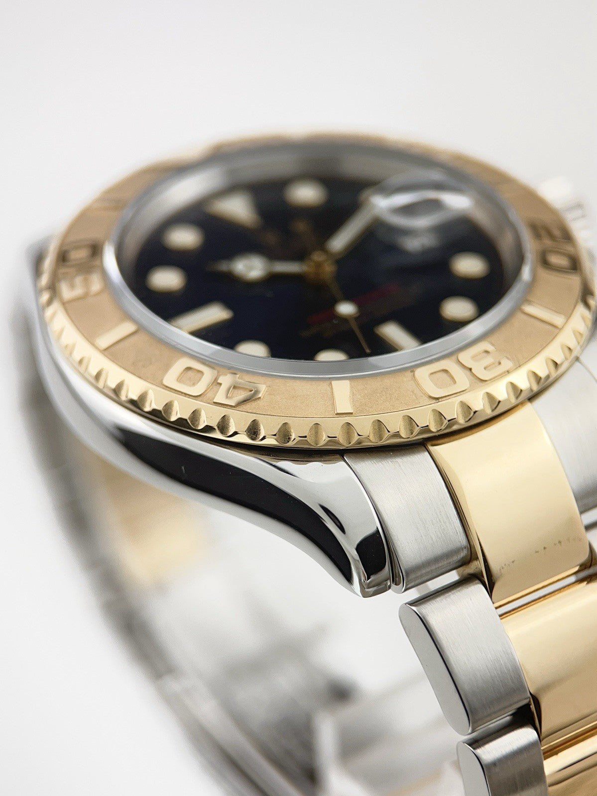 Rolex Yacht-Master 40mm Two Tone Blue Dial 18K Yellow Gold Steel Bracelet 16623