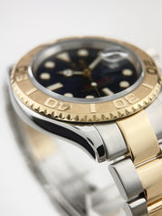 Rolex Yacht-Master 40mm Two Tone Blue Dial 18K Yellow Gold Steel Bracelet 16623