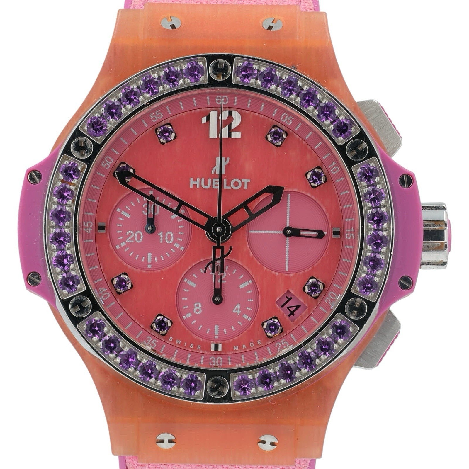 Hublot Big Bang Steel Pink Dial 41mm Automatic Unisex Watch 341.XP.2770.NR.1205