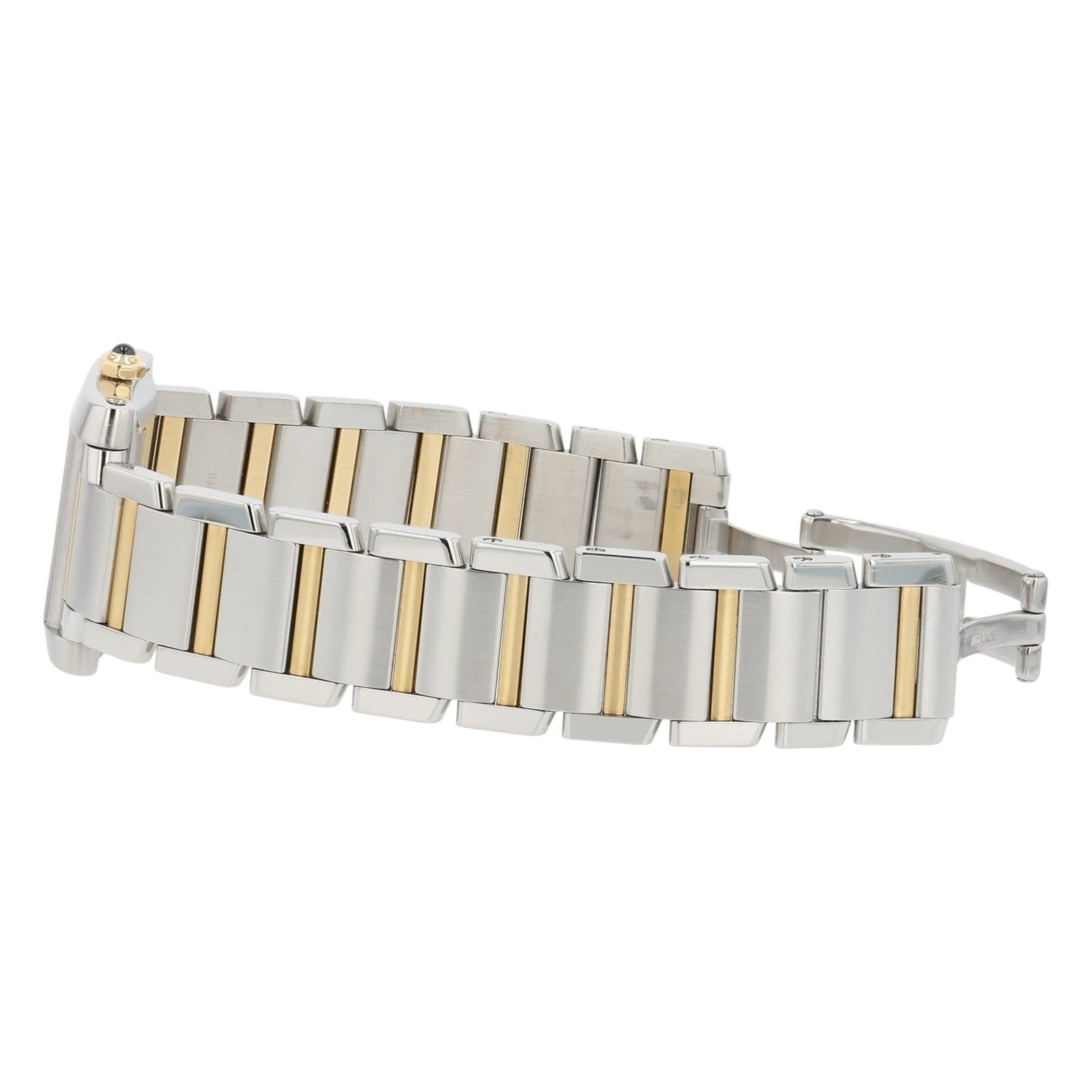 Cartier Tank Francaise Silver Dial Gold & Steel 28mm Automatic Womens W51005Q4