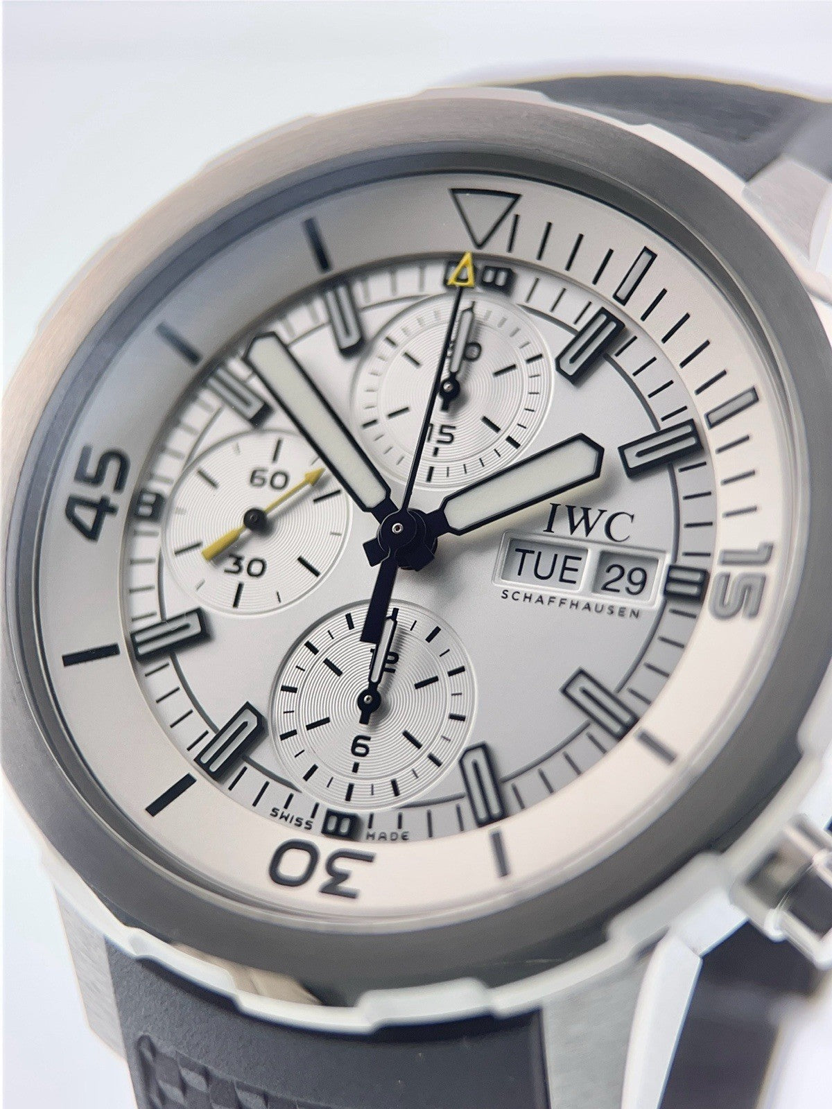 IWC Aquatimer Stainless Steel Silver Dial 46mm Automatic Men’s Watch IW376801