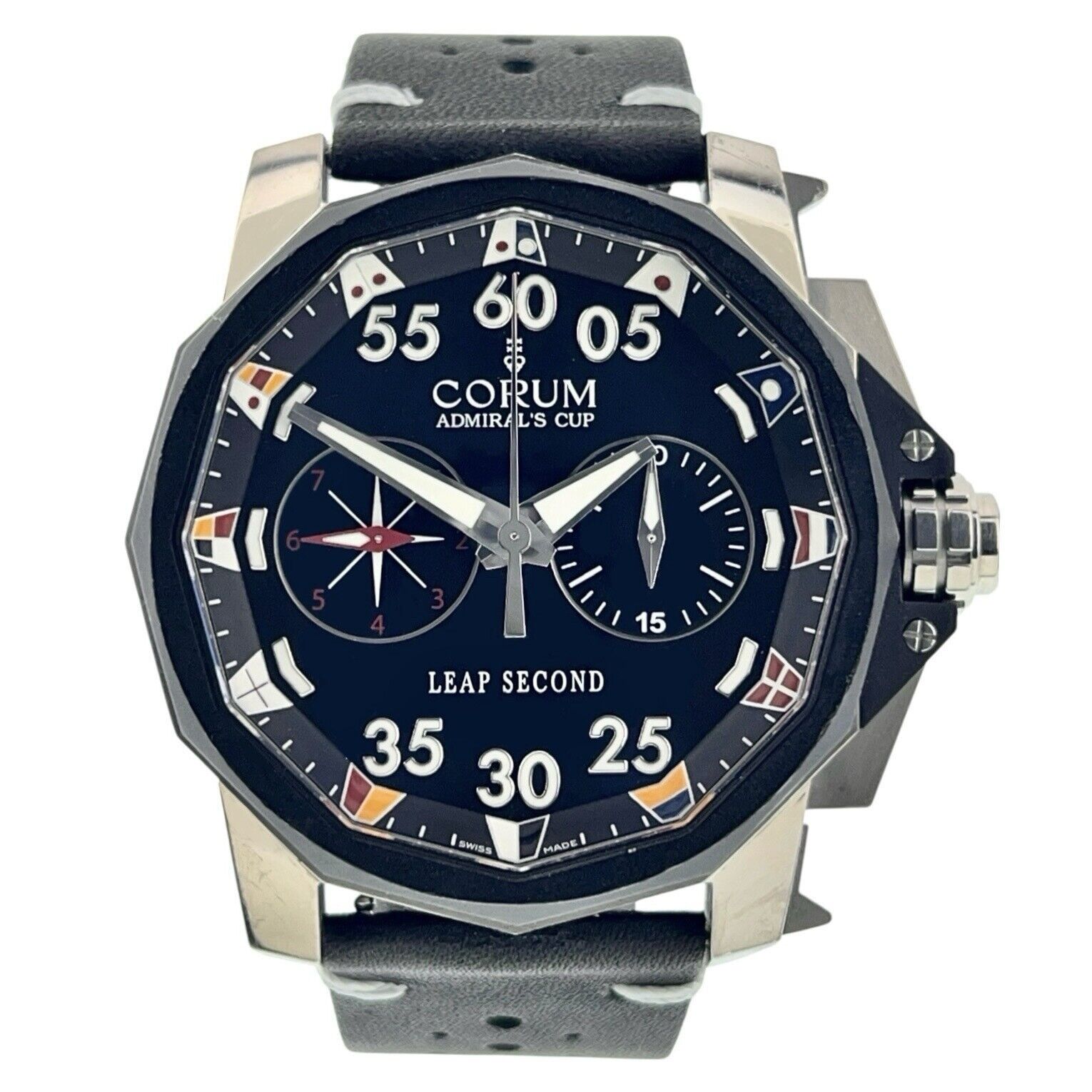 Corum Admirals Cup Challenger Titanium Black Dial 48mm Automatic Men’s 1.0034