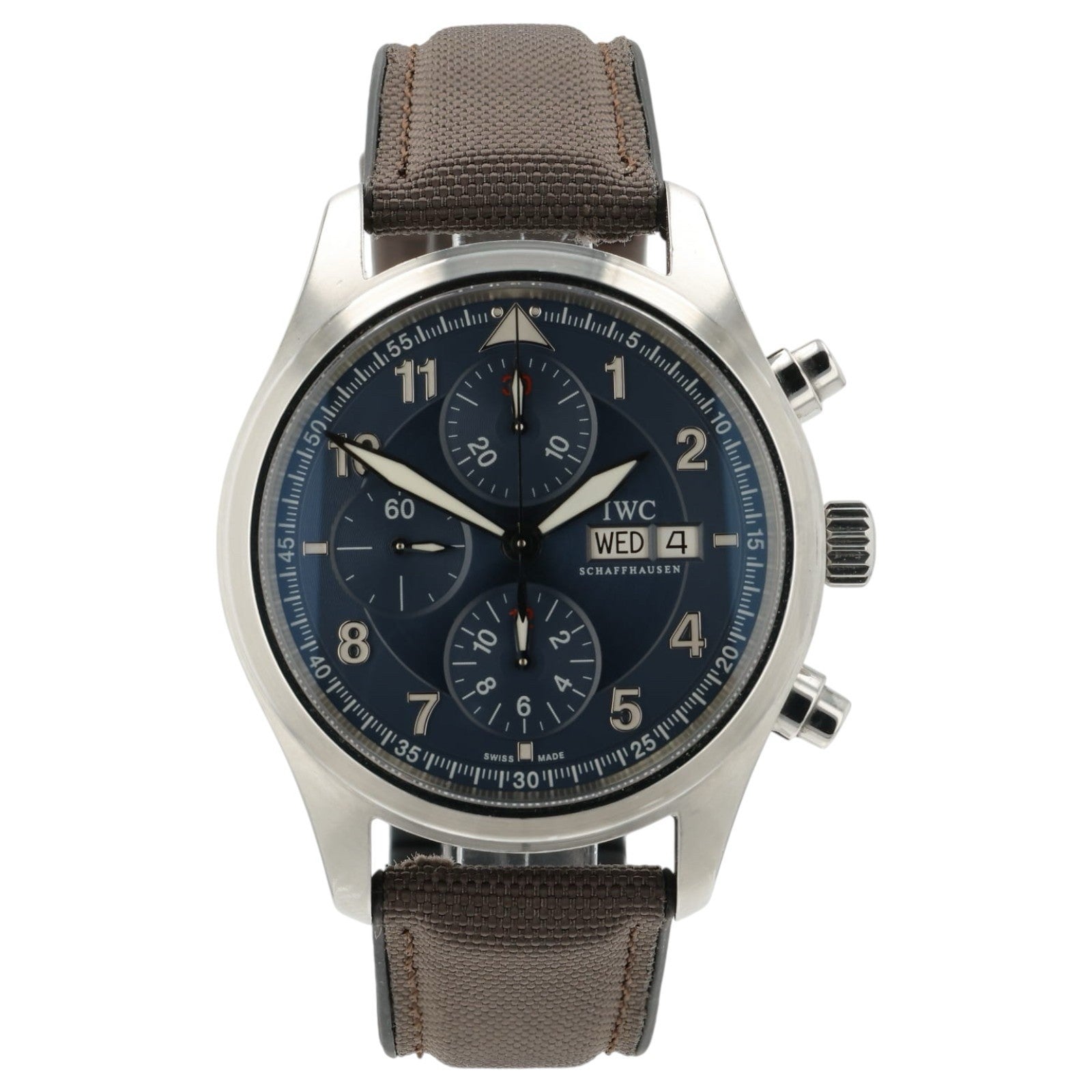 IWC Pilot Chrono Laureus Blue Dial Stainless Steel 42mm Automatic Men’s IW371712