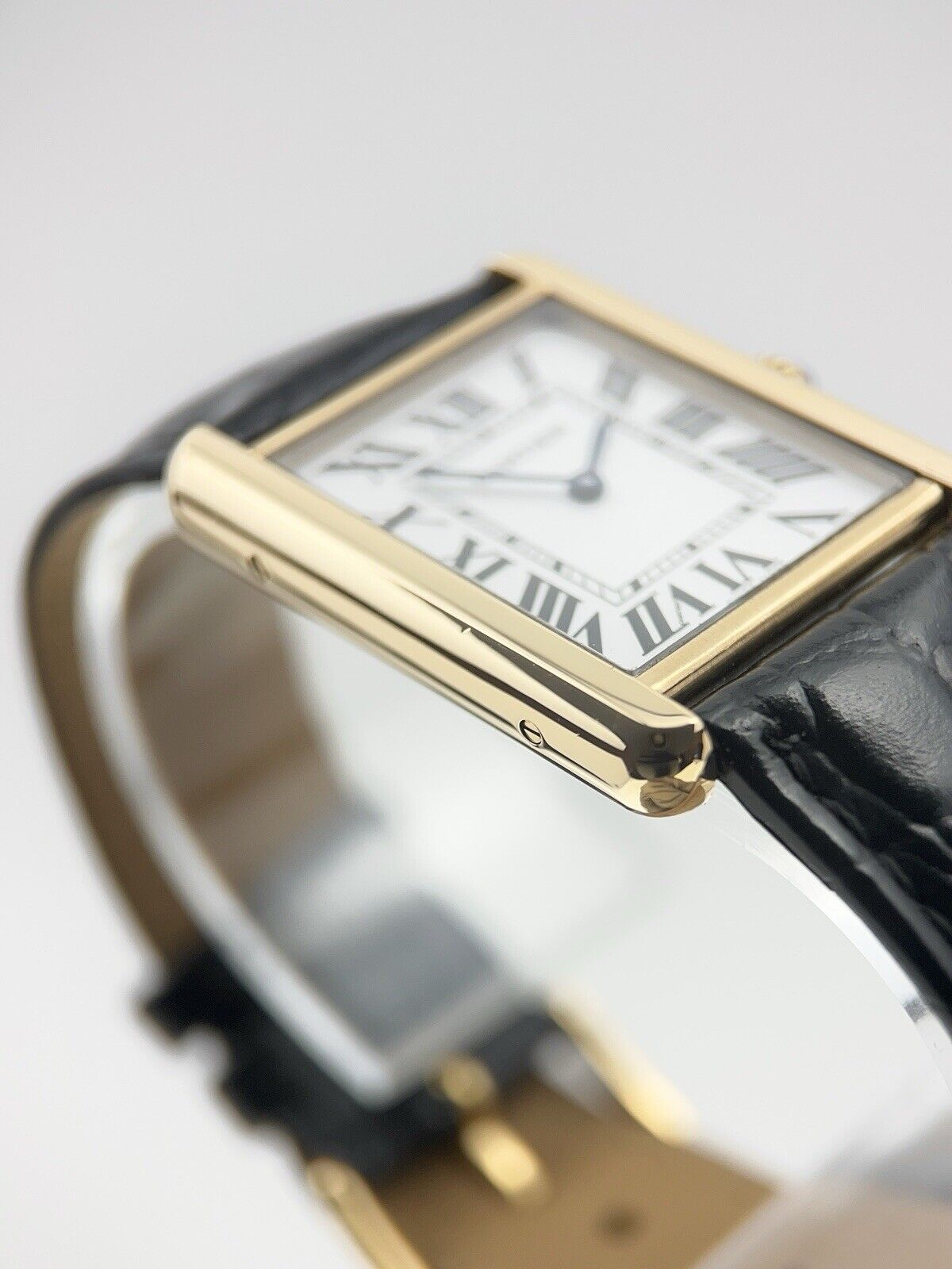 Cartier Tank Solo 18k Yellow Gold and Steel 27mm Quartz Men's Watch 3167