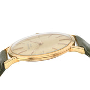 Patek Philippe Calatrava 18k Gold Champagne Linen Dial 33mm Manual Wind 2573