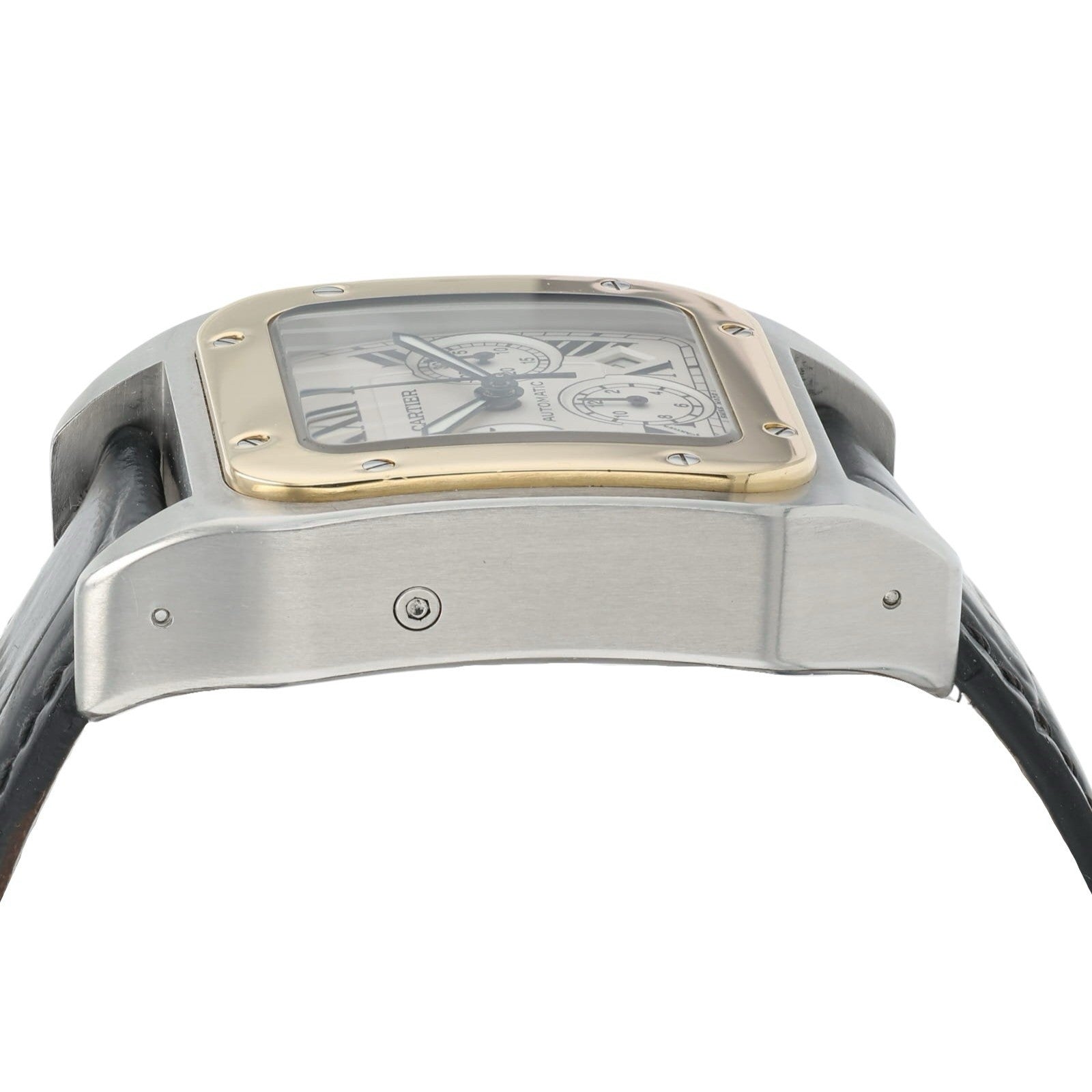 Cartier Santos Gold & Steel Silver Dial 42mm Automatic Men’s Watch W20091X7