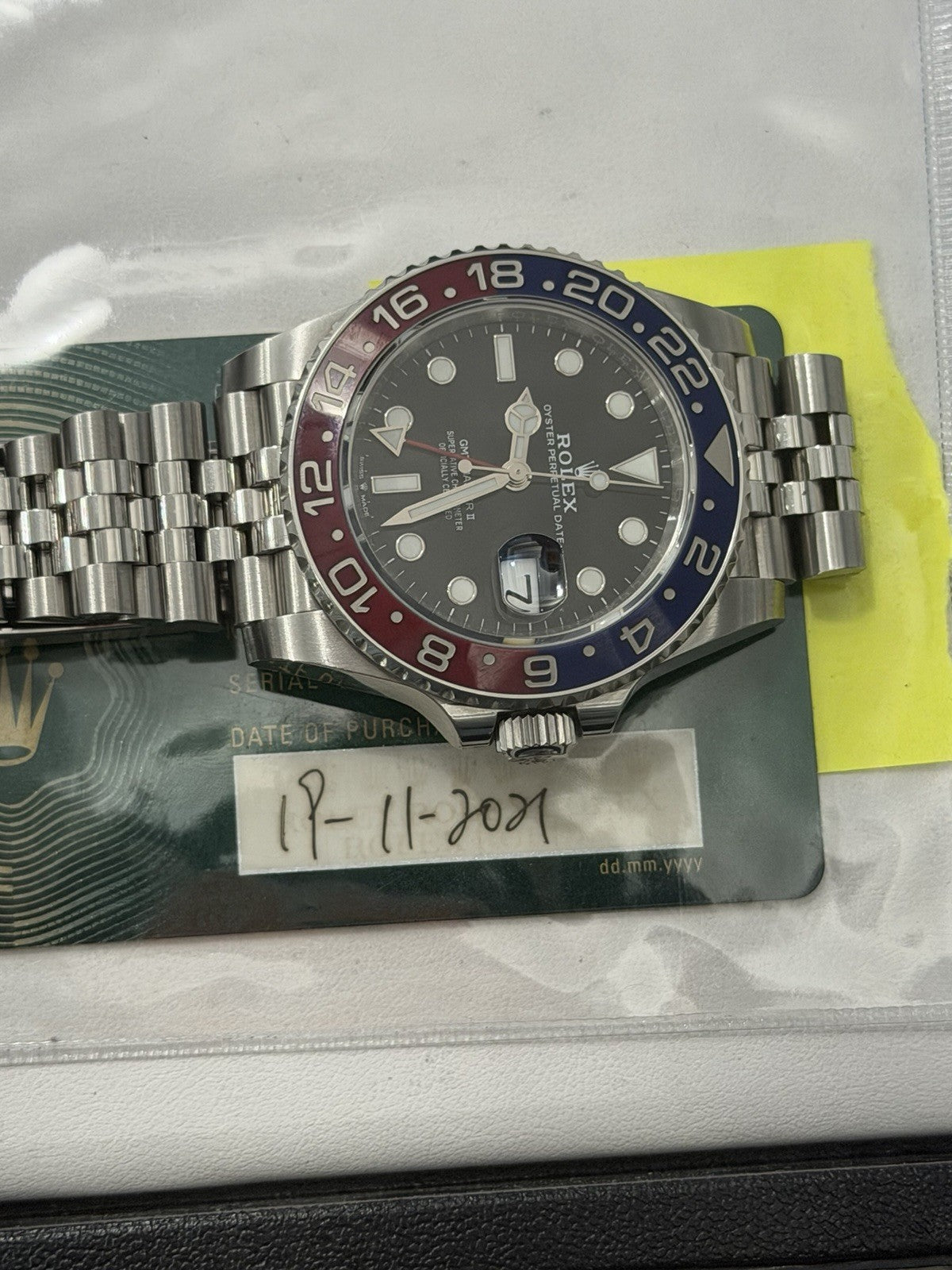 2021 Rolex GMT-Master II “Pepsi” 40mm Stainless 126710BLRO Jubilee Auto Watch