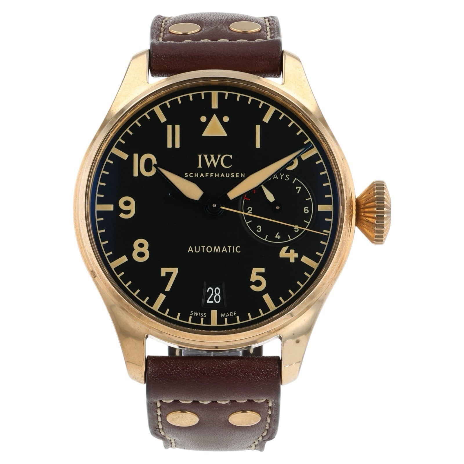 IWC Big Pilot Bronze 7 Days Black Dial 46.2mm Automatic Men’s Watch IW501005