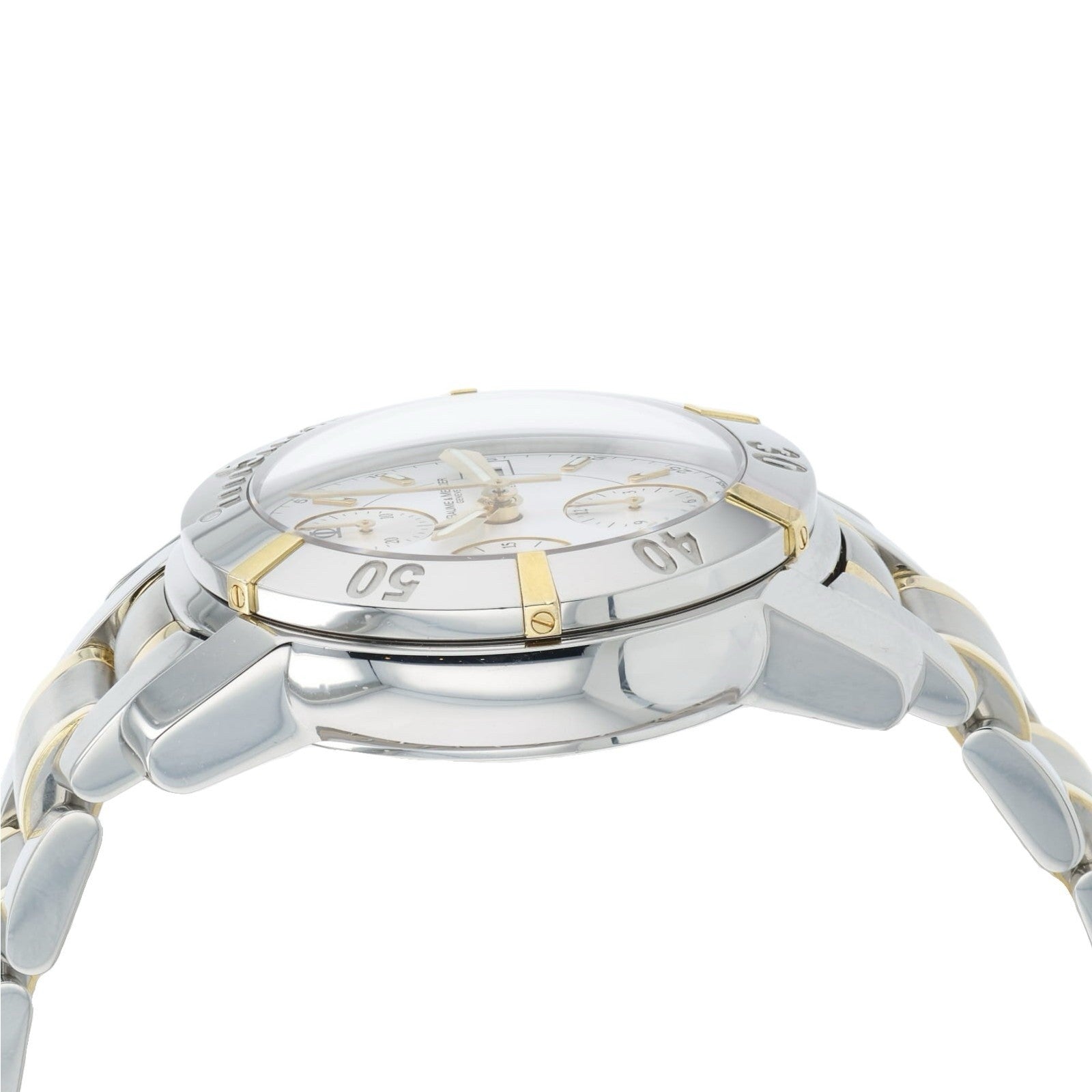 Baume & Mercier Capeland S White Dial Gold & Steel 40mm Automatic Mens 65422