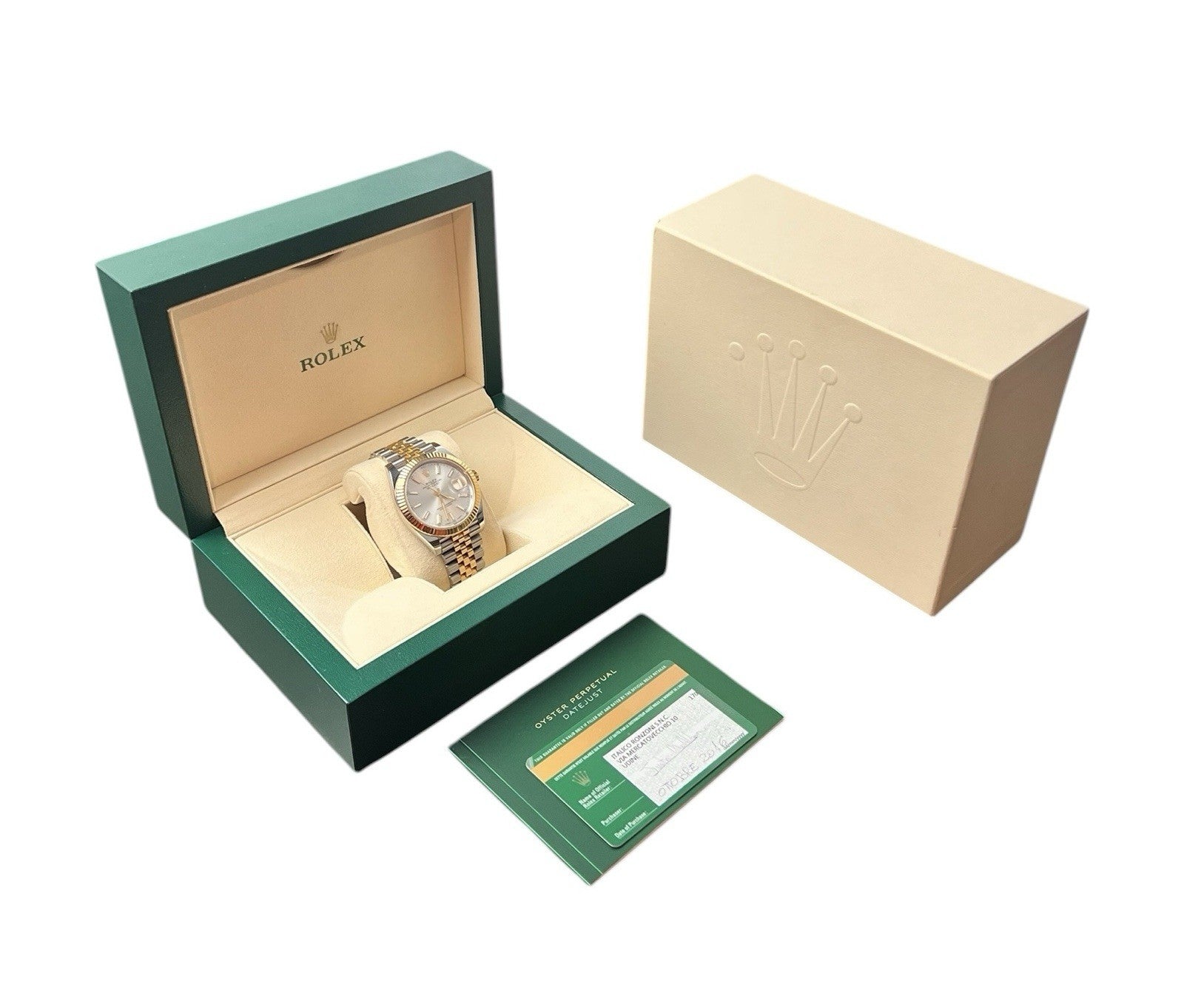 Rolex Datejust Two Tone Silver Dial Gold & Steel 41mm Automatic Men’s 126333