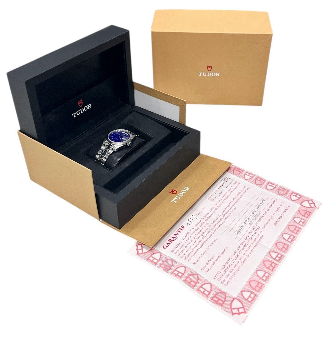 Tudor Prince Date Day Stainless Steel Blue Dial 36mm Automatic Mens Watch 76200