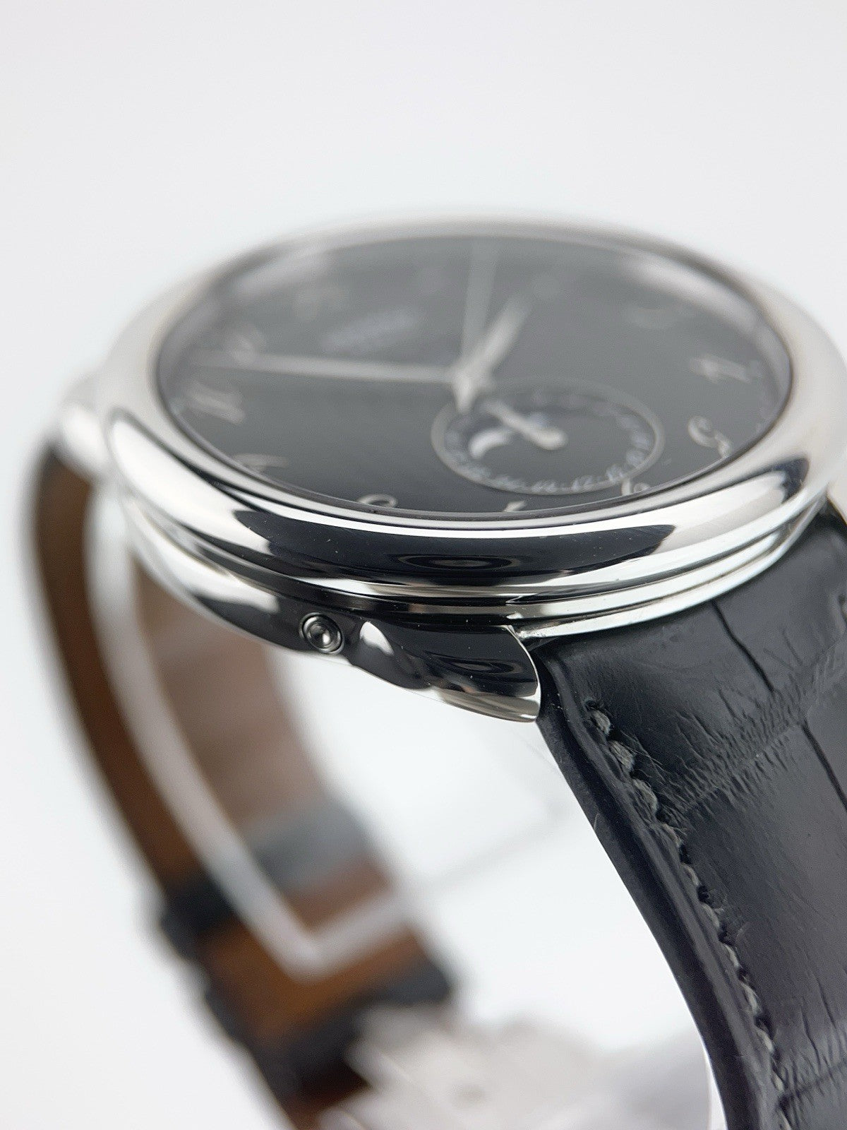 Hermes Arceau Stainless Steel Grey Black Dial 43mm Automatic Mens Watch AR8.810