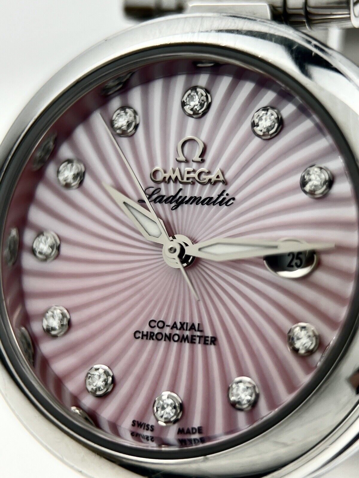 OMEGA De Ville Ladymatic 425.30.34.20.57.001 Automatic Steel Pink Women’s Watch