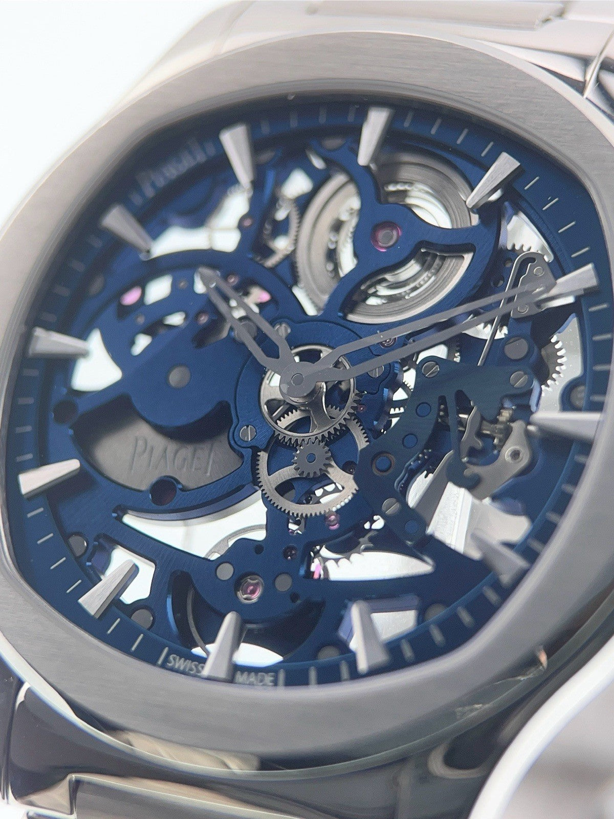 Piaget Polo Stainless Steel Skeleton Dial 42mm Automatic Mens Watch G0A45004