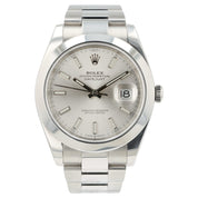 Rolex Datejust Silver Dial Stainless Steel 41mm Automatic Men’s Watch 126300