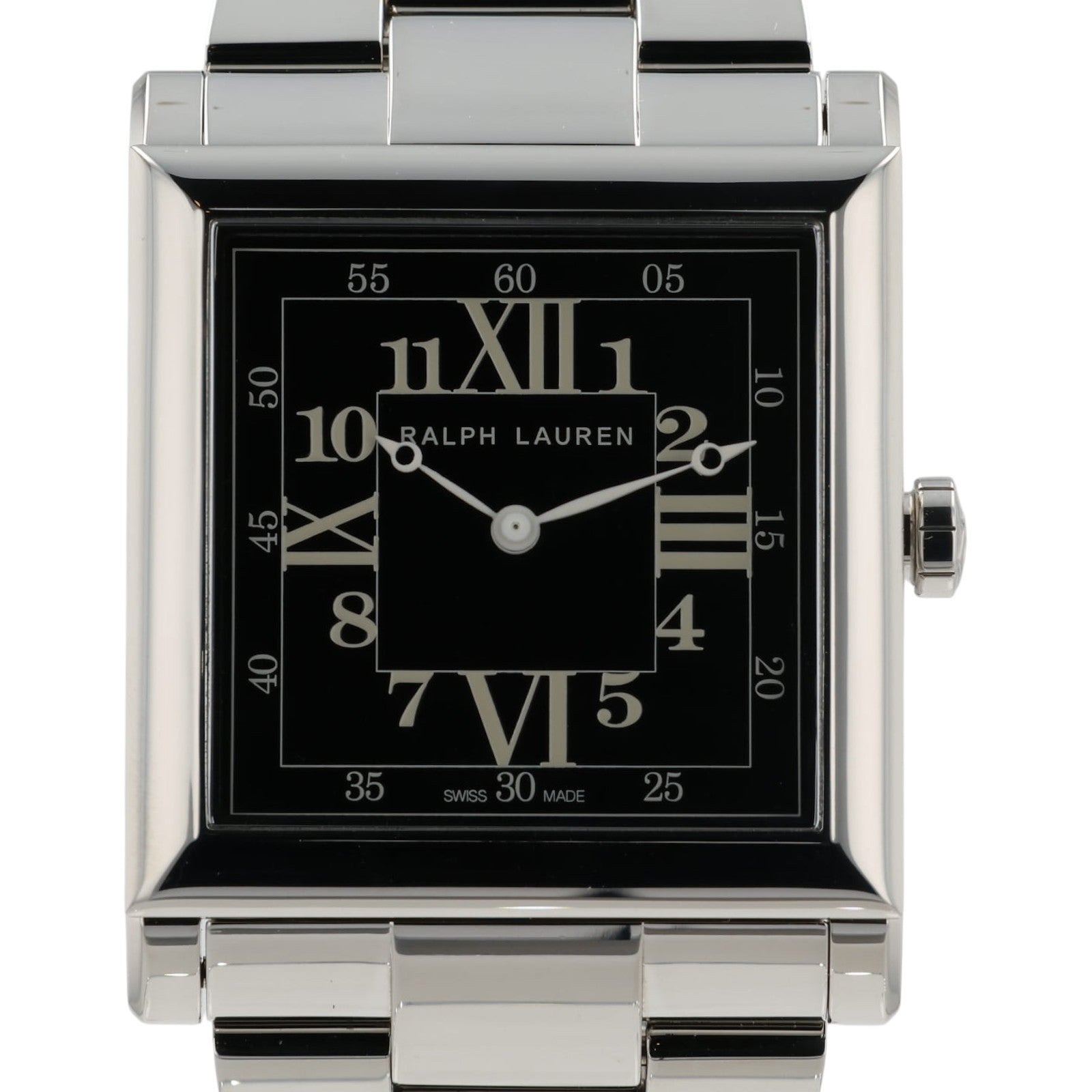 NEW Ralph Lauren 867 Black Dial Stainless Steel 35mm Automatic Men's Watch