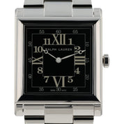 NEW Ralph Lauren 867 Black Dial Stainless Steel 35mm Automatic Men's Watch