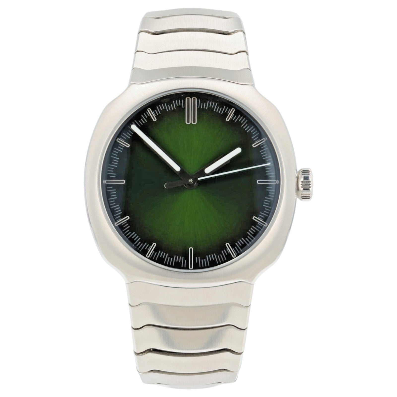 H. Moser & Cie Streamliner Green Dial Steel 40mm Automatic Mens Watch 6201-1200