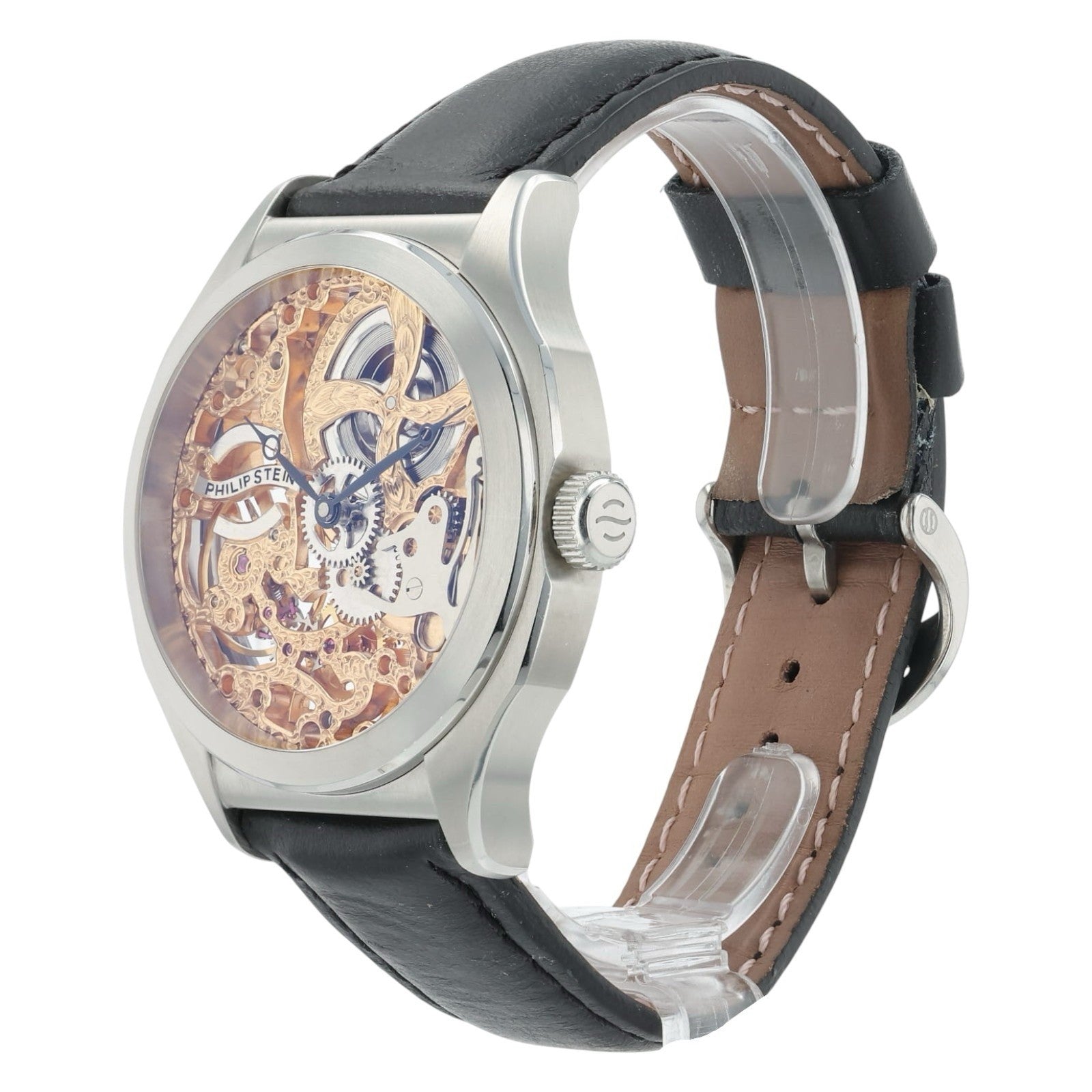 Philip Stein X Kudoke Skeleton Dial Stainless Steel 46mm Manual Wind Men’s Watch