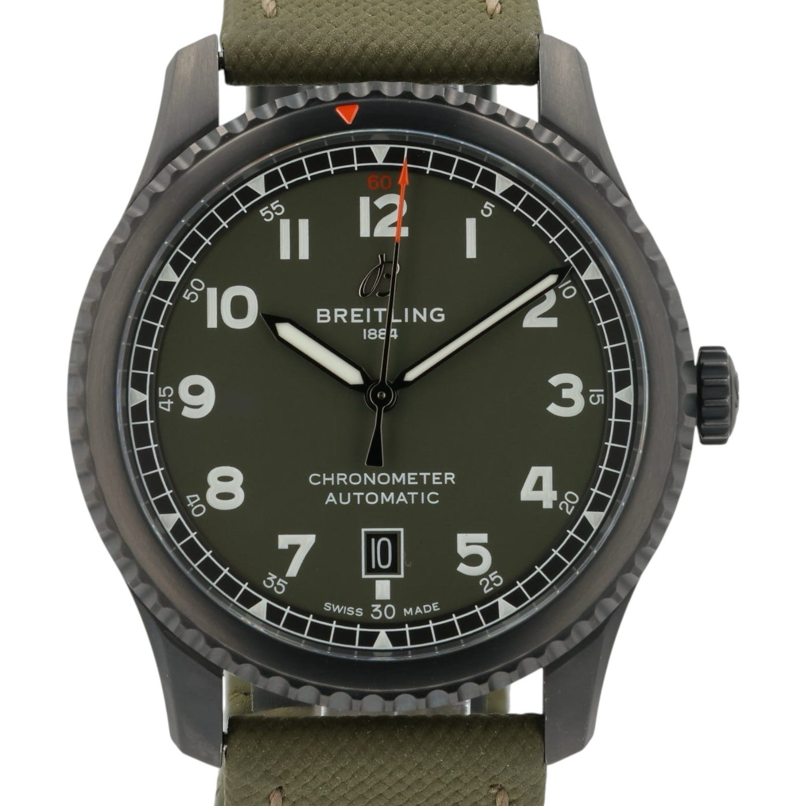 Breitling Curtiss Warhawk Green Dial Stainless Steel 41mm Automatic Men’s M17315