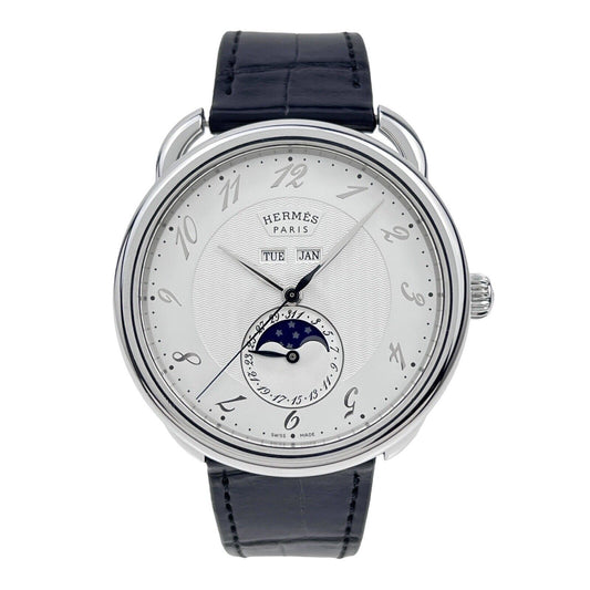 Hermes Moonphase 43mm Automatic Movement AR8.810 Stainless Steel Watch
