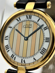 Cartier Must de Cartier Gold Vermeil Women Quartz Watch Trinity Dial 590003